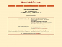 geopathologie-schneider.ch Webseite Vorschau
