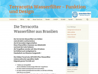 terracottawasserfilter.ch Webseite Vorschau