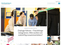 fluechtlingsdialoge.de Webseite Vorschau