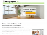 umzug-regional.de Webseite Vorschau