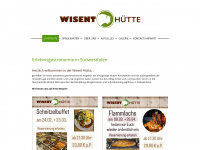wisenthuette.de Webseite Vorschau