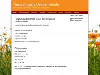 tierarztpraxis-ueckermuende.de Webseite Vorschau