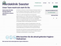 pferdeklinik-seester.de Webseite Vorschau