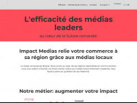 impactmedias.ch Webseite Vorschau