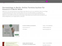 hautarztpraxisberlin.de Webseite Vorschau