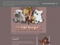 knopfaugen-teddymagazin.blogspot.com Webseite Vorschau