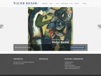 walter-becker.com Webseite Vorschau