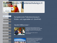kompetenznetz-patientenschulung.de Webseite Vorschau