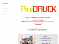 pinidruck.de Webseite Vorschau