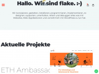 flake.ch Webseite Vorschau