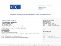 ktc-ingenieure.de Webseite Vorschau