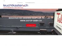 leuchtkasten.ch Webseite Vorschau