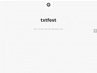 txtfest.de Webseite Vorschau