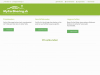 mycarsharing.ch Webseite Vorschau