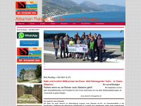 albanien-reiseagentur.de Webseite Vorschau
