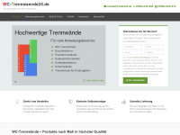 wc-trennwaende24.de Webseite Vorschau