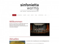 sinfonietta-worms.de Webseite Vorschau