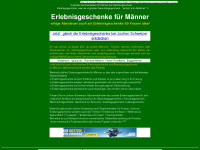 erlebnisgeschenke-fuer-maenner.com Webseite Vorschau