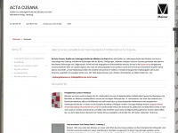 actacusana.de Webseite Vorschau