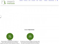 researchinstitute.at Webseite Vorschau