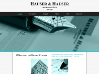 hauserhauser.at Webseite Vorschau