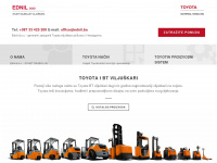 toyota-viljuskari.ba Webseite Vorschau