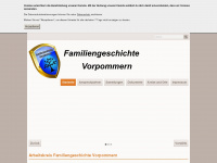 familiengeschichte-vorpommern.de Webseite Vorschau