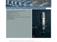 klangproduktion.de Webseite Vorschau
