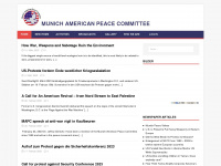 munich-american-peace-committee.org Webseite Vorschau