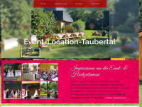 event-location-taubertal.de Webseite Vorschau