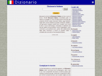 dizionario-italiano.it Webseite Vorschau