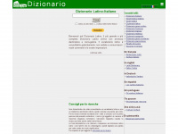 dizionario-latino.com Webseite Vorschau