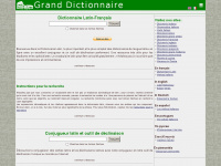 grand-dictionnaire-latin.com Webseite Vorschau