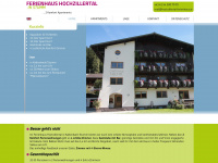 hochzillertal-ferienhaus.at Webseite Vorschau