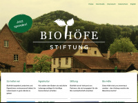 biohoefe-stiftung.de Webseite Vorschau