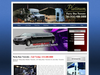 platinumpartybusrentaltoronto.com Webseite Vorschau