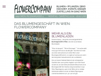 flowercompany.at Webseite Vorschau