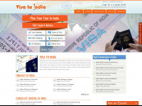 visatoindia.com Webseite Vorschau
