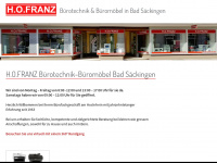 franz-buerotechnik.de Webseite Vorschau