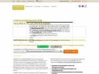 erasmus-plus-versicherung.de Webseite Vorschau