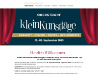 kleinkunsttage-oberstdorf.de Webseite Vorschau