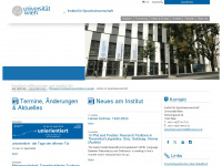 linguistics.univie.ac.at Webseite Vorschau
