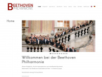 beethovenphilharmonie.at Webseite Vorschau