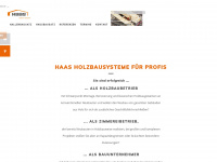 haas-holzbausysteme.de Webseite Vorschau