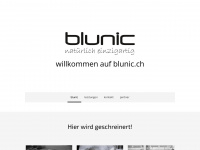 blunic.ch Webseite Vorschau