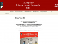 kempener-literaturwettbewerb.de Webseite Vorschau
