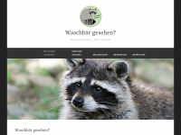 waschbaergesehen.wordpress.com Webseite Vorschau