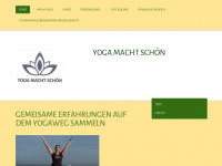 yoga-macht-schoen.de Webseite Vorschau