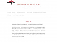 aim-onlinefortbildung.de Webseite Vorschau