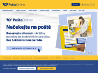 postaonline.cz Webseite Vorschau